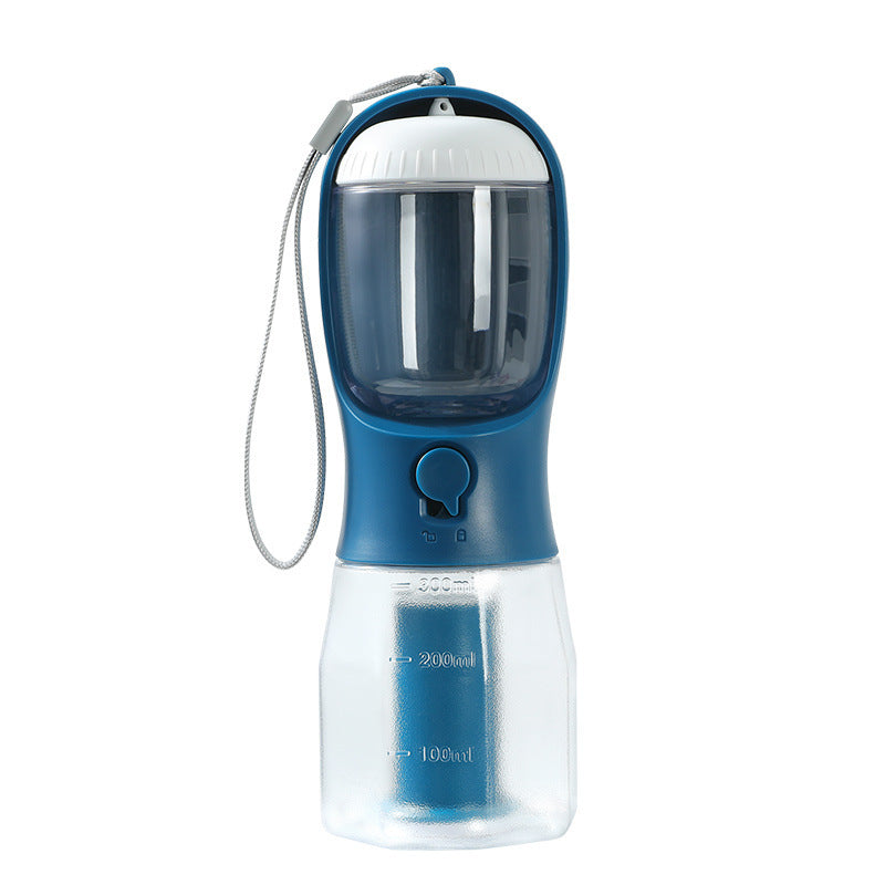 3-in-1 Portable Pet Cup: Water, Food, Waste Bag Solution