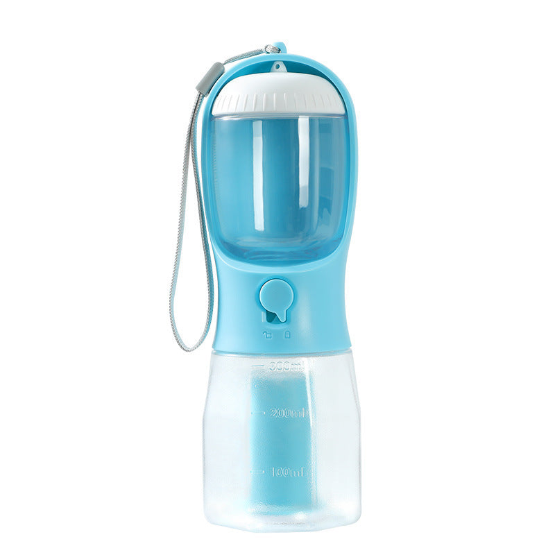 3-in-1 Portable Pet Cup: Water, Food, Waste Bag Solution